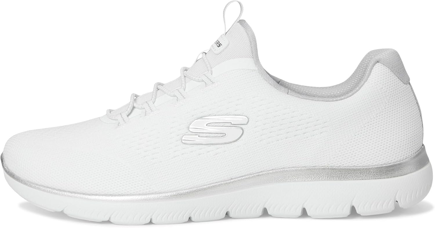 image:imageSkechers Womens Summits Morning Glow SneakersWhite Silver