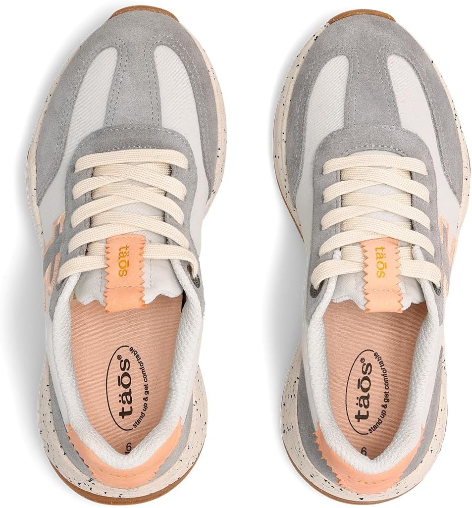 image:imageTaos Footwear Womens Titan SneakerGreyPeach Multi