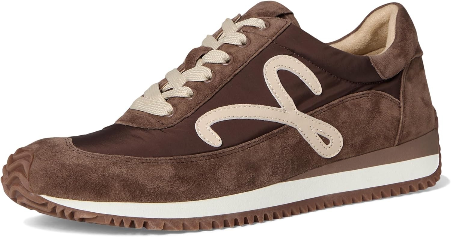 image:imageVANELi Womens Queen Lace Up Sneakers Shoes Casual BeigeBrunette Suede Combo