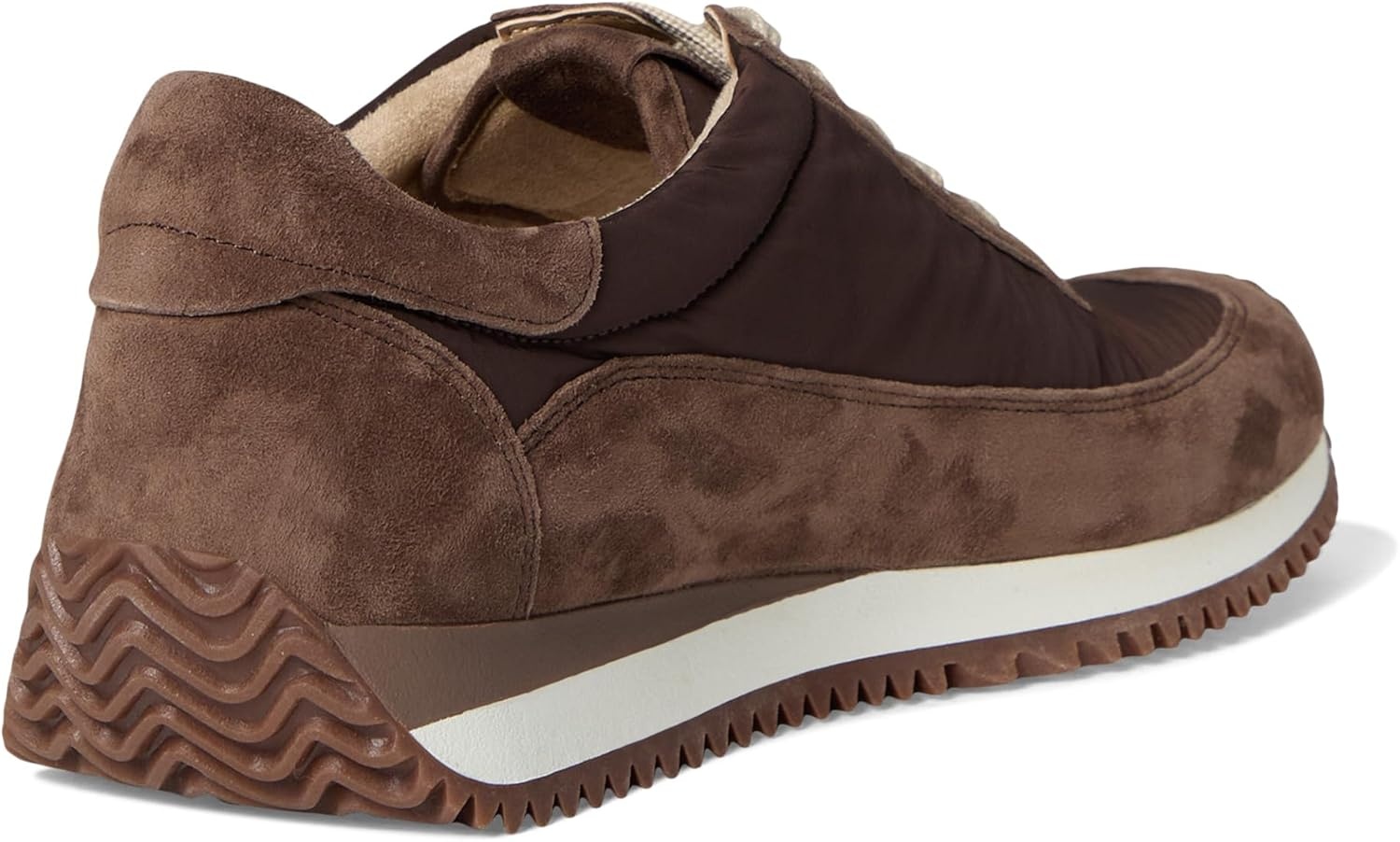 image:imageVANELi Womens Queen Lace Up Sneakers Shoes Casual BeigeBrunette Suede Combo