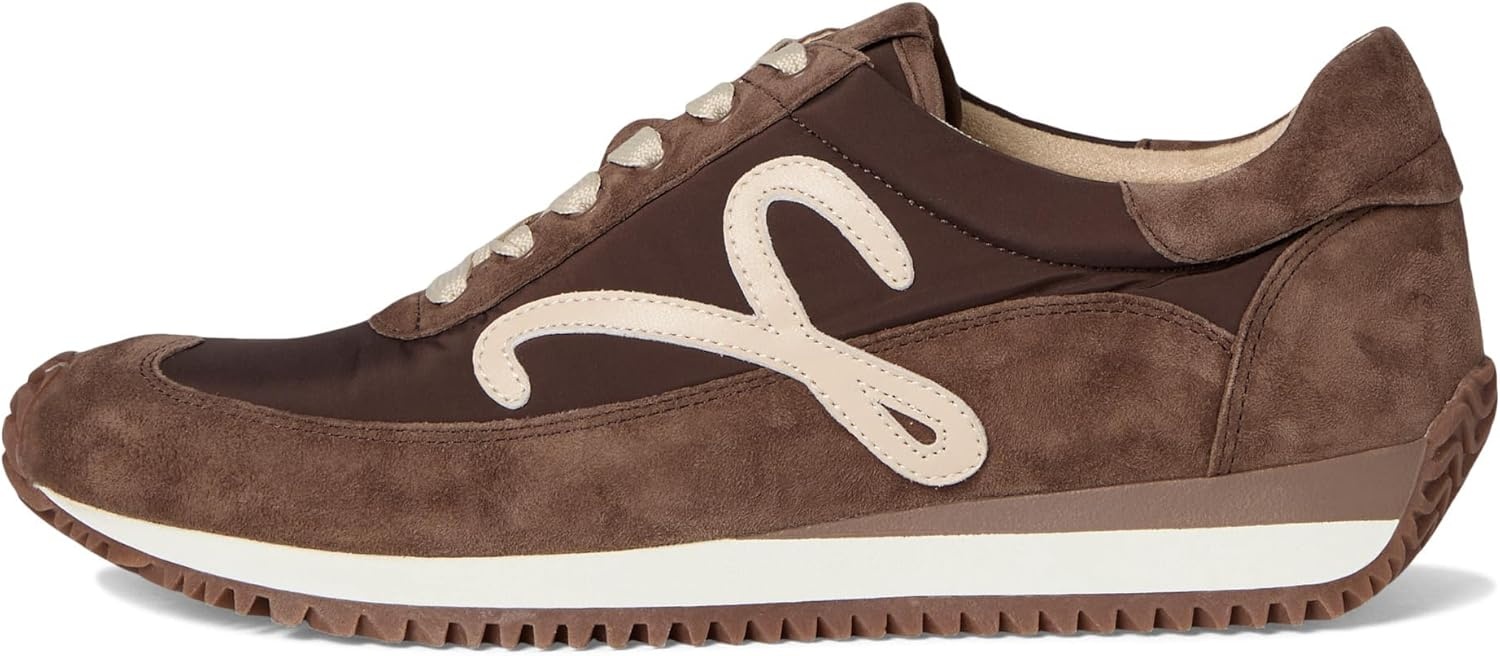 image:imageVANELi Womens Queen Lace Up Sneakers Shoes Casual BeigeBrunette Suede Combo