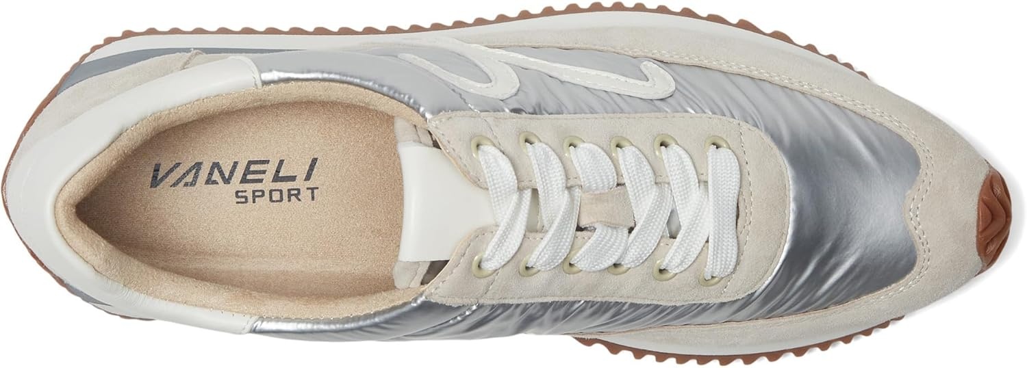 image:imageVANELi Womens Queen Lace Up Sneakers Shoes Casual BeigePerla Suede Combo