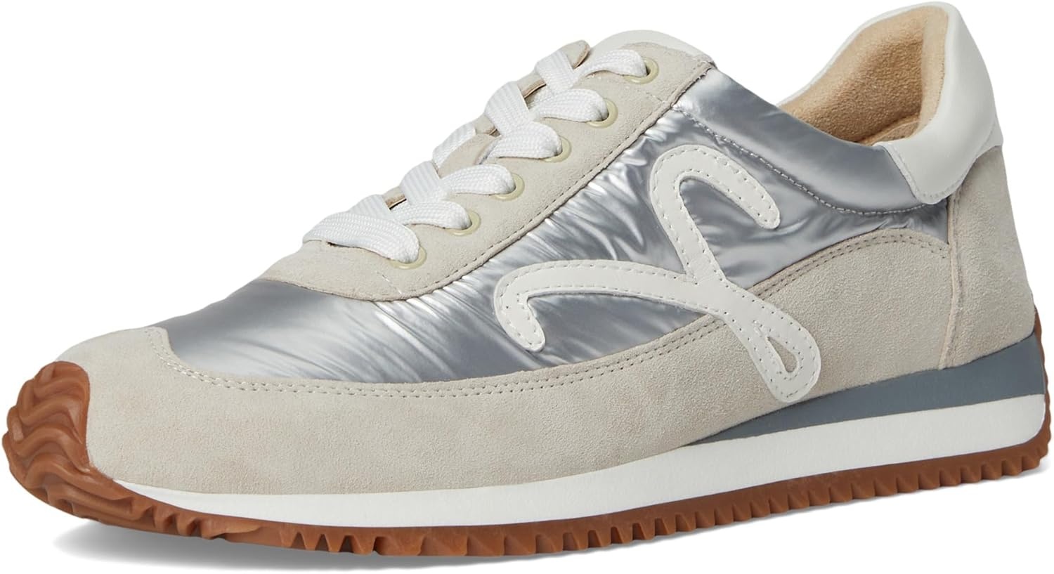 image:imageVANELi Womens Queen Lace Up Sneakers Shoes Casual BeigePerla Suede Combo
