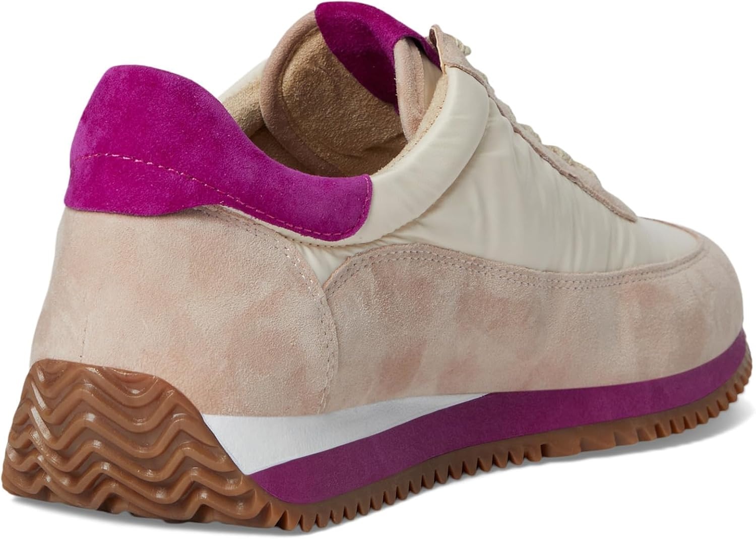 image:imageVANELi Womens Queen Lace Up Sneakers Shoes Casual BeigeRose Suede Combo