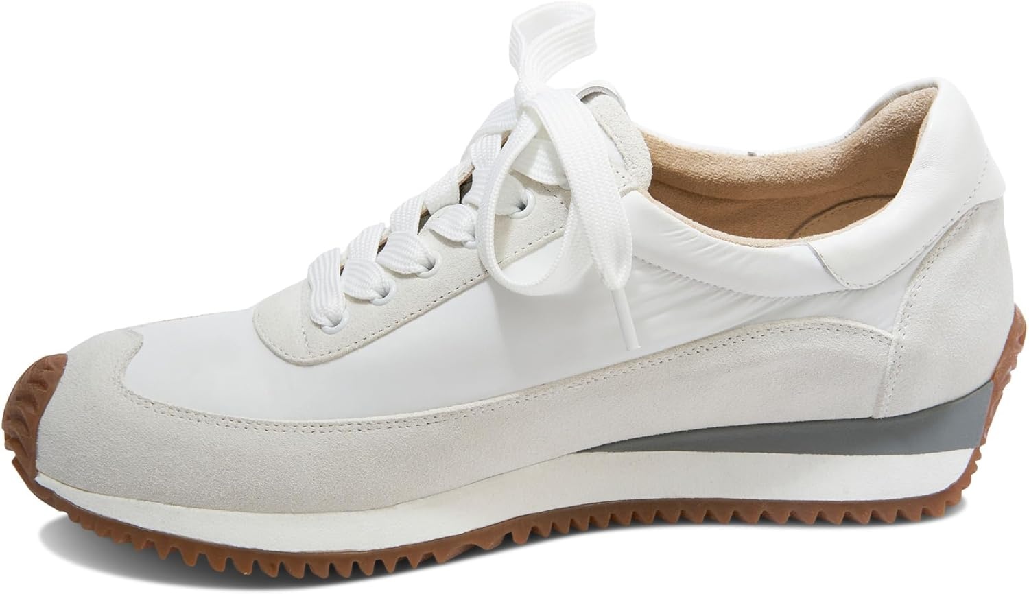 image:imageVANELi Womens Queen Lace Up Sneakers Shoes Casual BeigeWhite Nival
