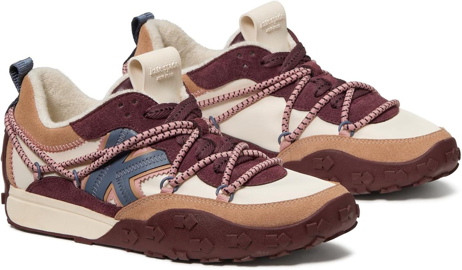 image:imagekate spade new york Womens K as in Kate RunnerCashew MilkDark Merlot Nylon