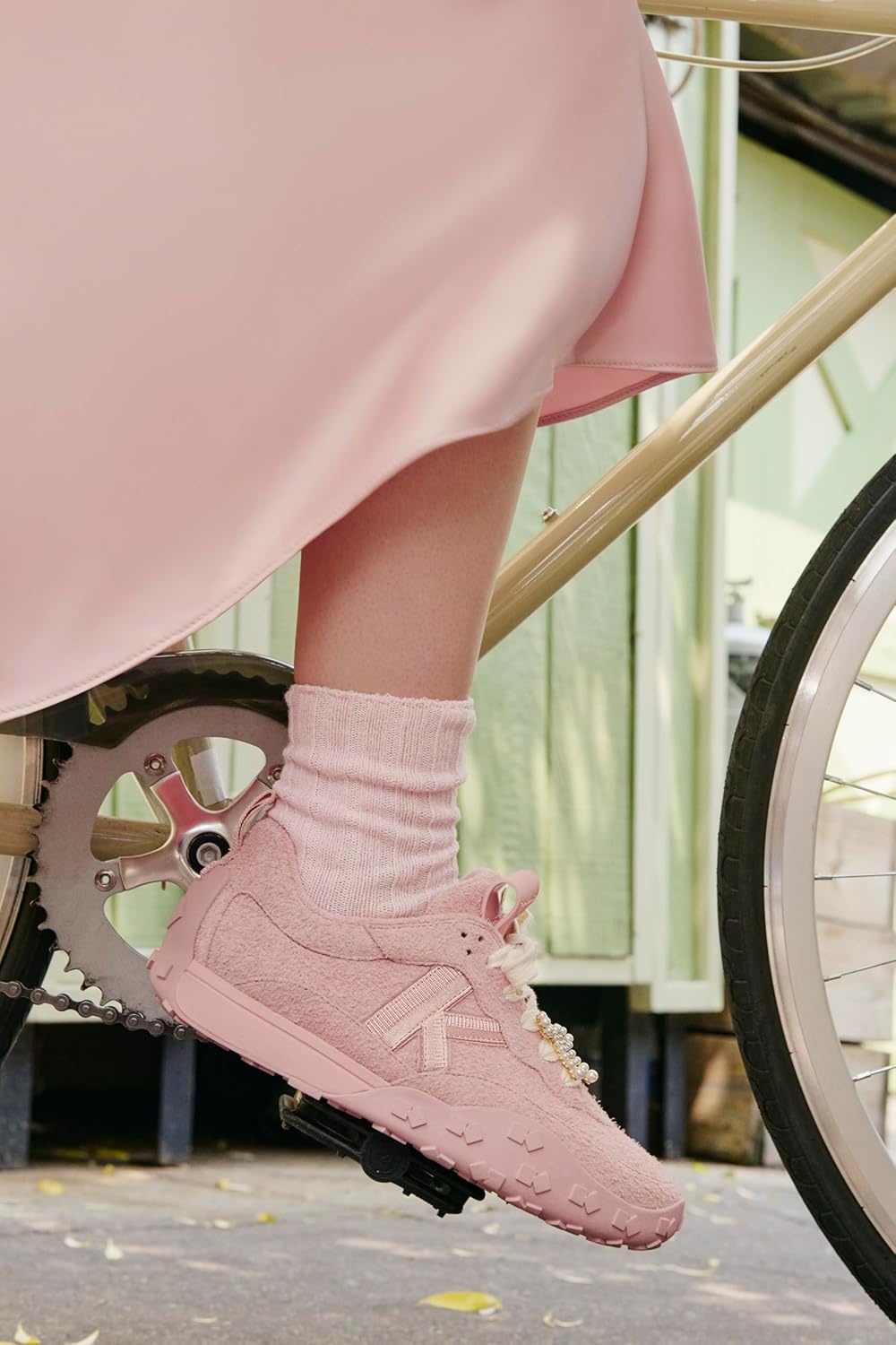 image:imagekate spade new york Womens K as in Kate RunnerSuede Barre Pink Nylon