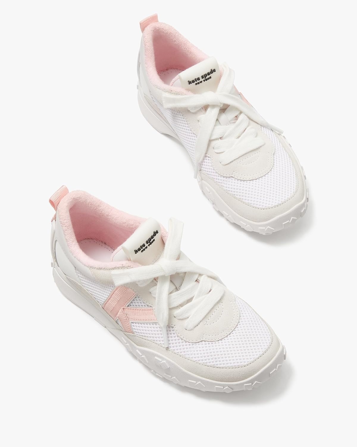 image:imagekate spade new york Womens K as in Kate RunnerTrue WhitePastry Pink Multi