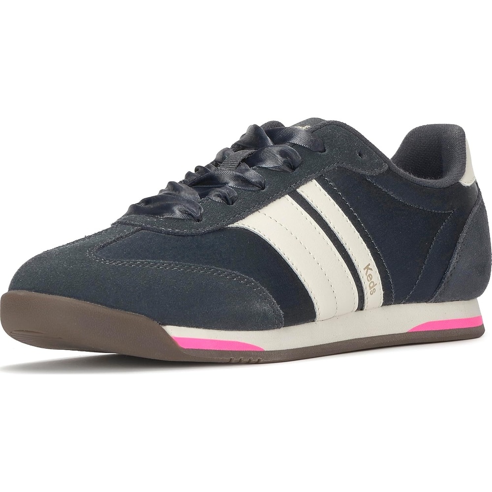 image:imageKeds Womens Revival LaceupDark Grey SatinSuede