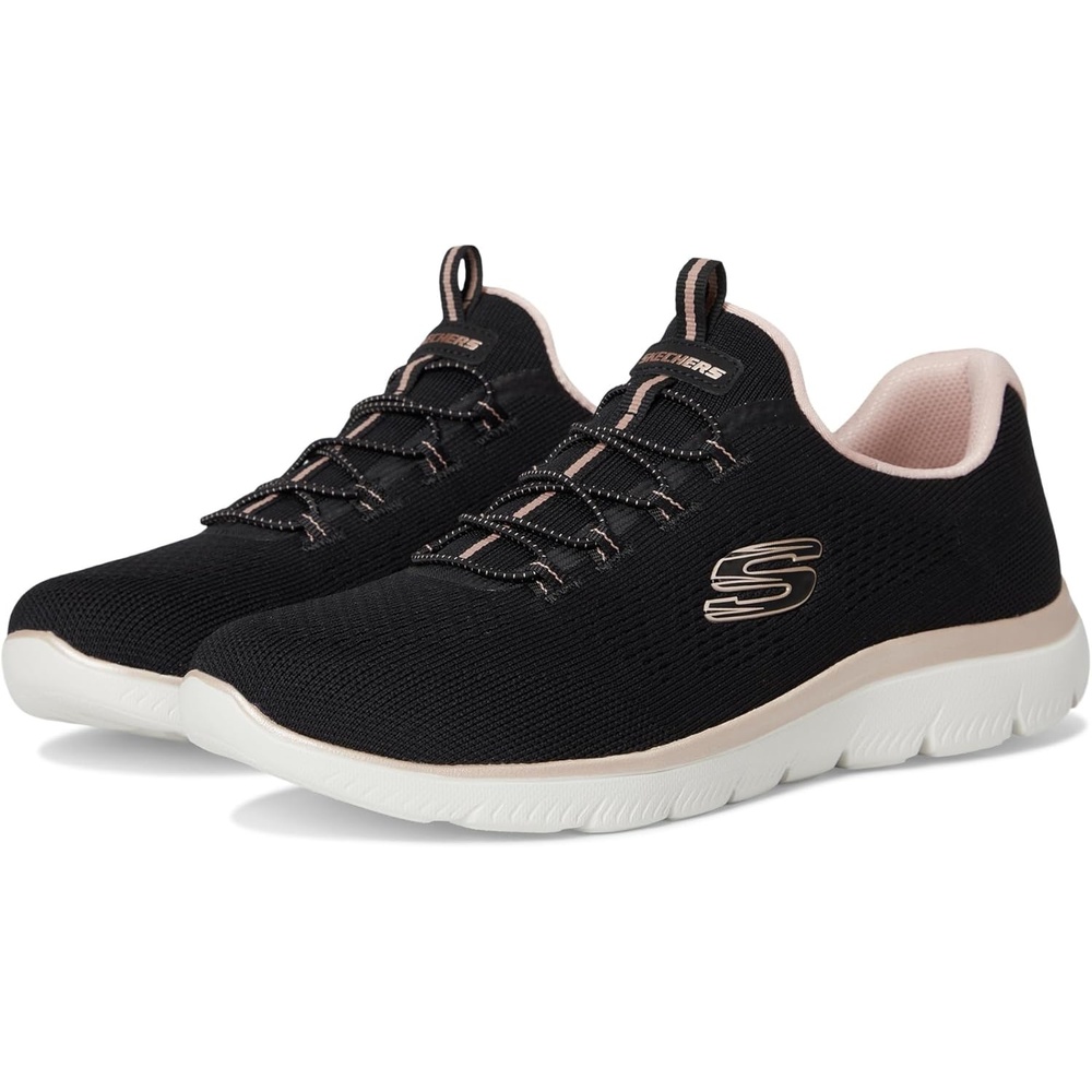image:imageSkechers Womens Summits Morning Glow SneakersBlack Rose Gold