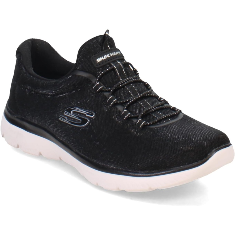 image:imageSkechers Womens Summits Morning Glow SneakersBlackwhitesilver