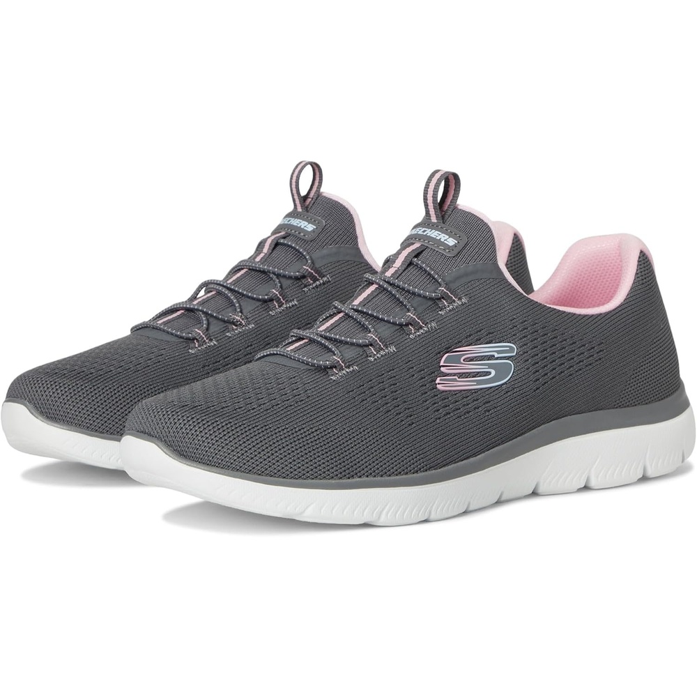 image:imageSkechers Womens Summits Morning Glow SneakersCharcoalPink
