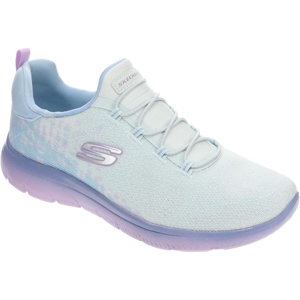 image:imageSkechers Womens Summits Morning Glow SneakersLight BlueLavenderlblv