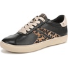 Black Leather/Dark Brown Leopard