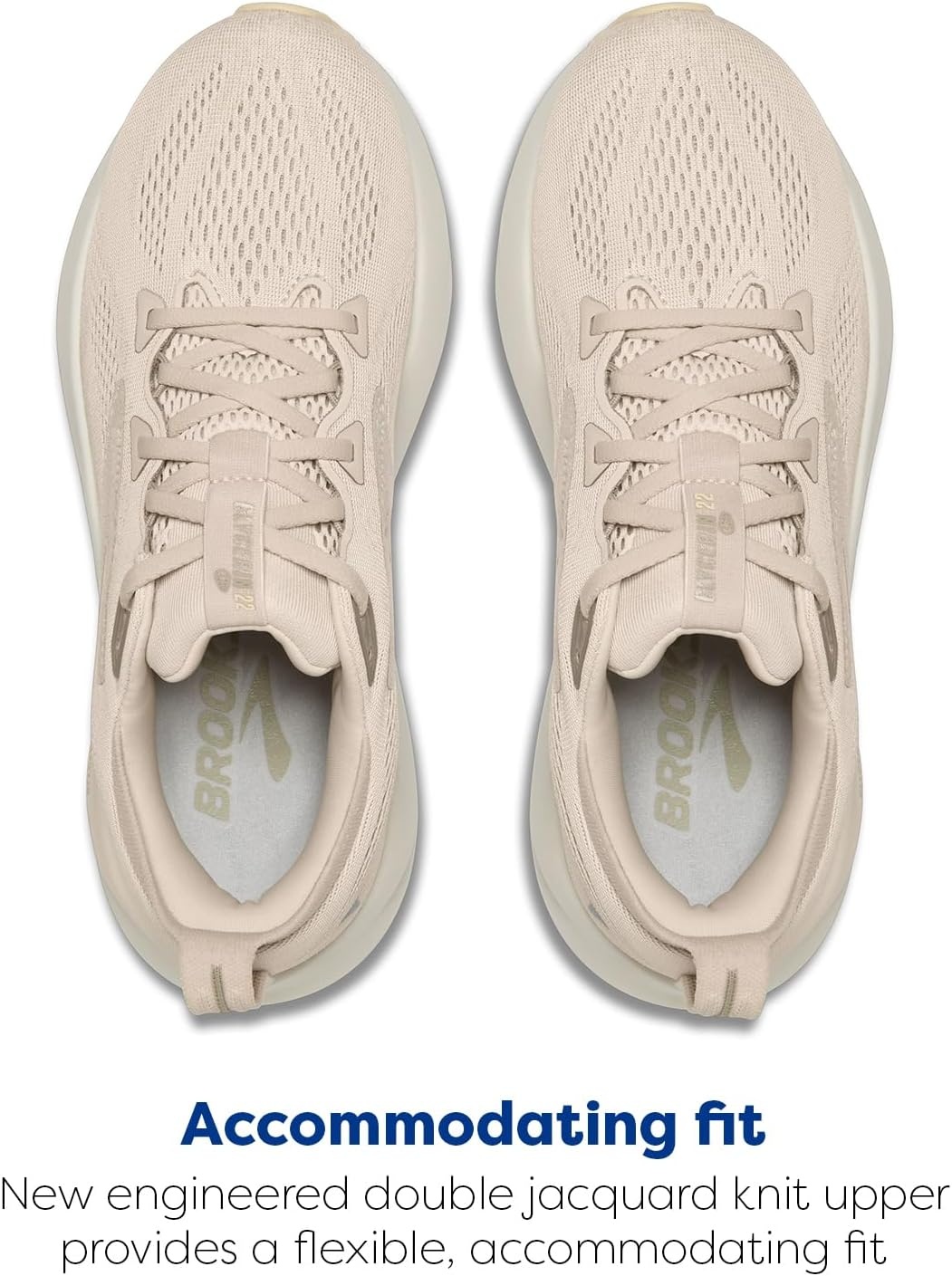 image:imageBrooks Womens Glycerin 22 Neutral Running ShoeAlmond PeachLondonfogAlmond