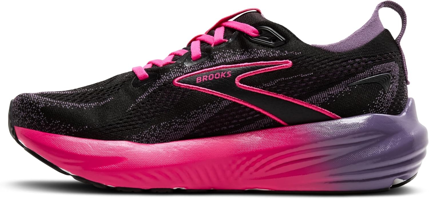 image:imageBrooks Womens Glycerin 22 Neutral Running ShoeBlackMontanaFuchsia