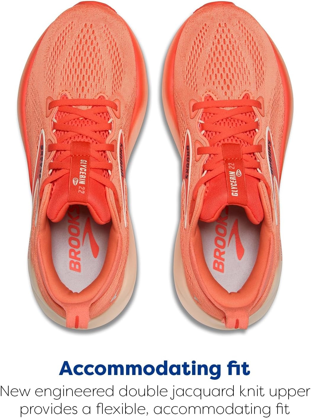 image:imageBrooks Womens Glycerin 22 Neutral Running ShoeDesert FlowerHot CoralMilk