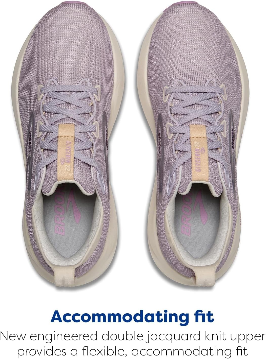 image:imageBrooks Womens Glycerin 22 Neutral Running ShoeLilacWhisperLupine