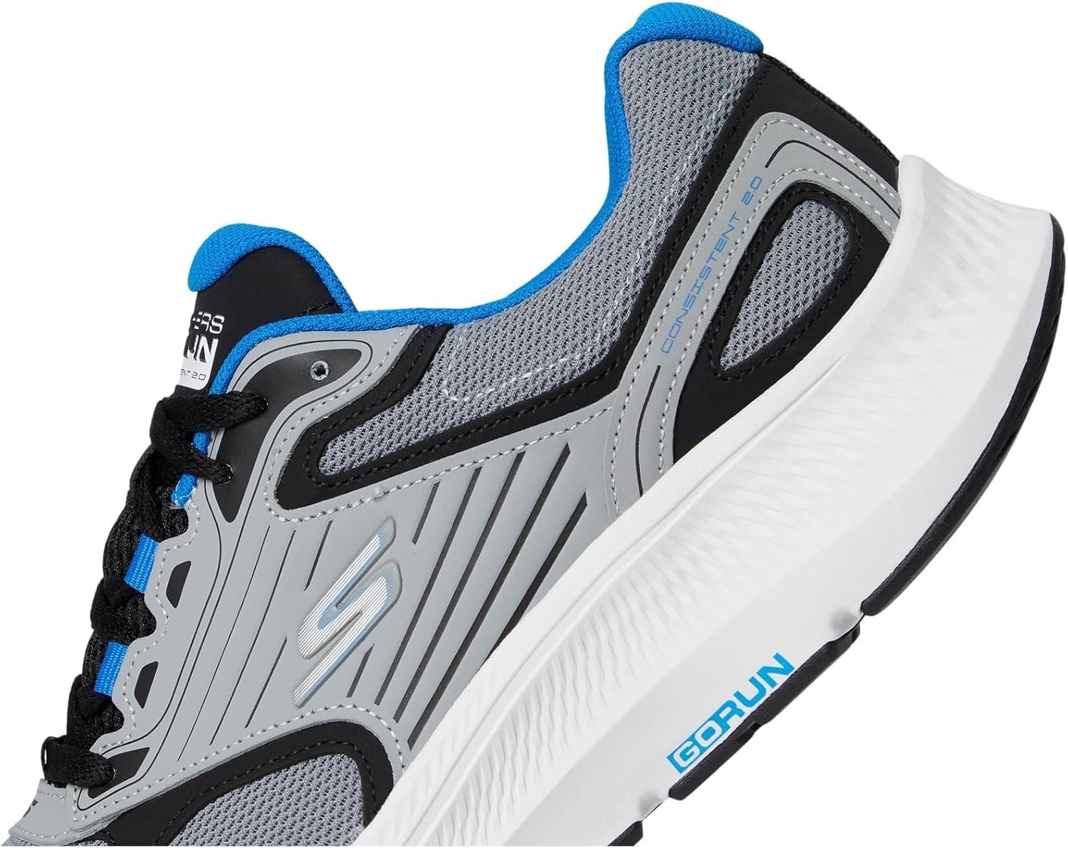 image:imageSkechers Mens Go Run Consistent 20 SneakerGrayBlack