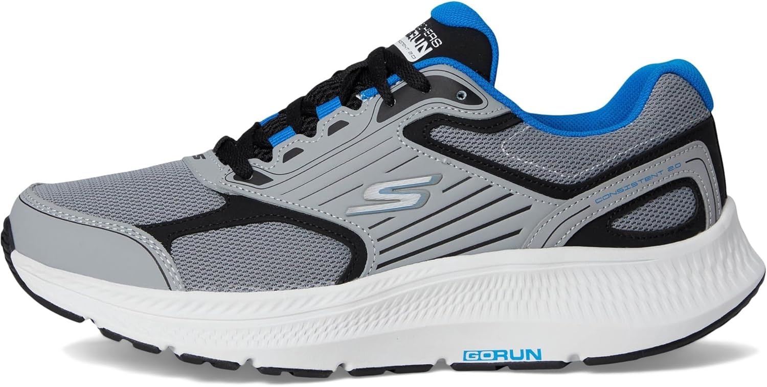 image:imageSkechers Mens Go Run Consistent 20 SneakerGrayBlack