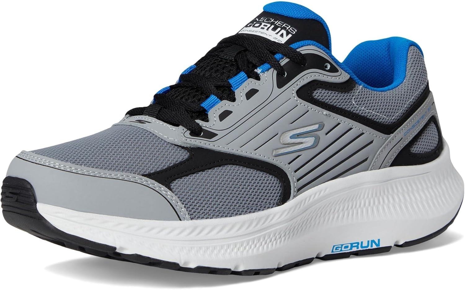 image:imageSkechers Mens Go Run Consistent 20 SneakerGrayBlack