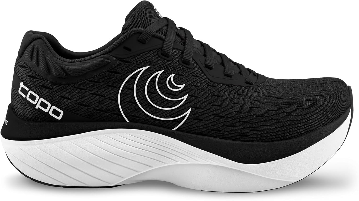 image:imageTopo Athletic Womens Lightweight Comfortable 5MM Drop Atmos Road Running Shoes Athletic Shoes for Road RunningBlackWhite