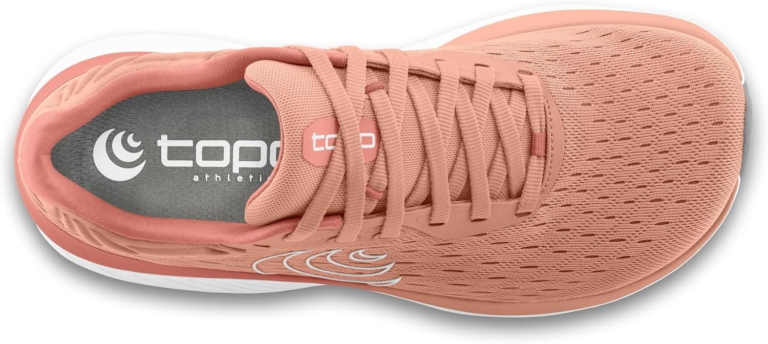image:imageTopo Athletic Womens Lightweight Comfortable 5MM Drop Atmos Road Running Shoes Athletic Shoes for Road RunningDusty RoseWhite