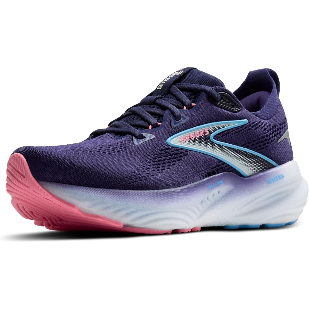 image:imageBrooks Womens Glycerin 22 Neutral Running ShoeBlue RibbonPeacoatDianthus