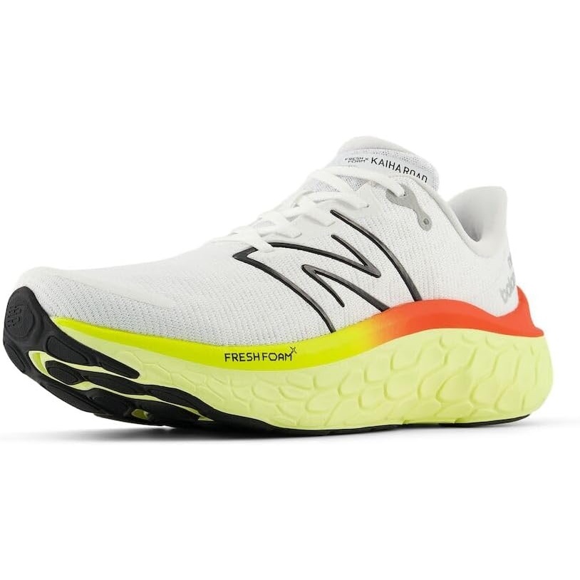image:imageNew Balance Mens Fresh Foam X Kaiha Road Running ShoesWhiteBlackNeo Flame