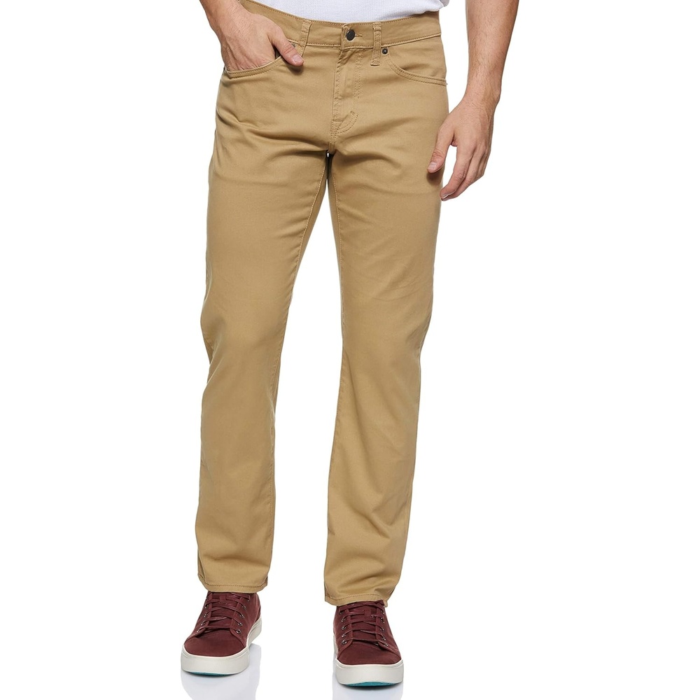 image:imageUS Polo Assn Mens Slim Straight 5 Pocket Stretch Twill JeanHoney