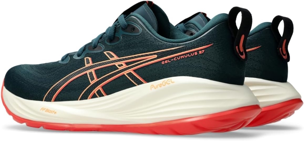 image:imageASICS GelCumulus 27 Mens RunningSaxon GreenCoral Reef