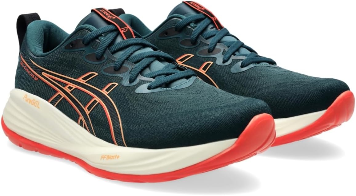 image:imageASICS GelCumulus 27 Mens RunningSaxon GreenCoral Reef