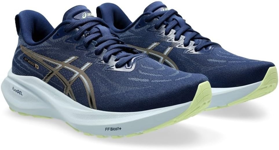 image:imageASICS Womens GT2000 13 Running ShoesBlue Expanse Champagne