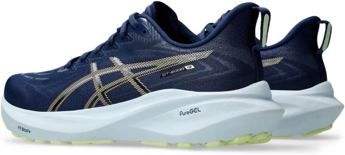 image:imageASICS Womens GT2000 13 Running ShoesBlue ExpanseChampagne