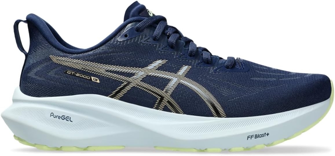 image:imageASICS Womens GT2000 13 Running ShoesBlue ExpanseChampagne