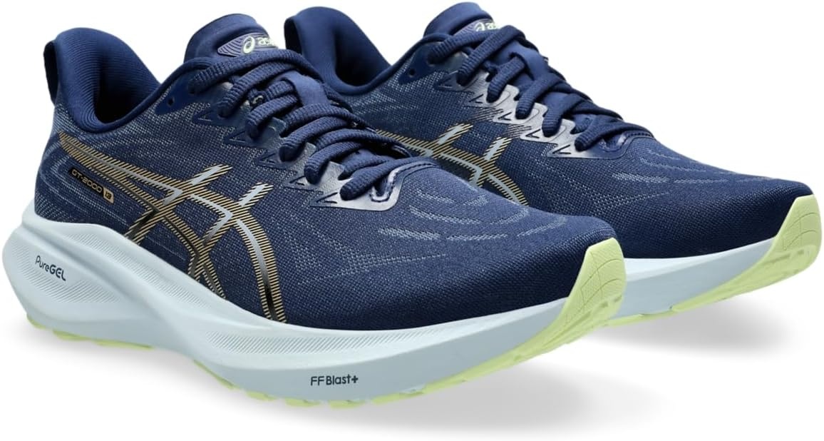 image:imageASICS Womens GT2000 13 Running ShoesBlue ExpanseChampagne