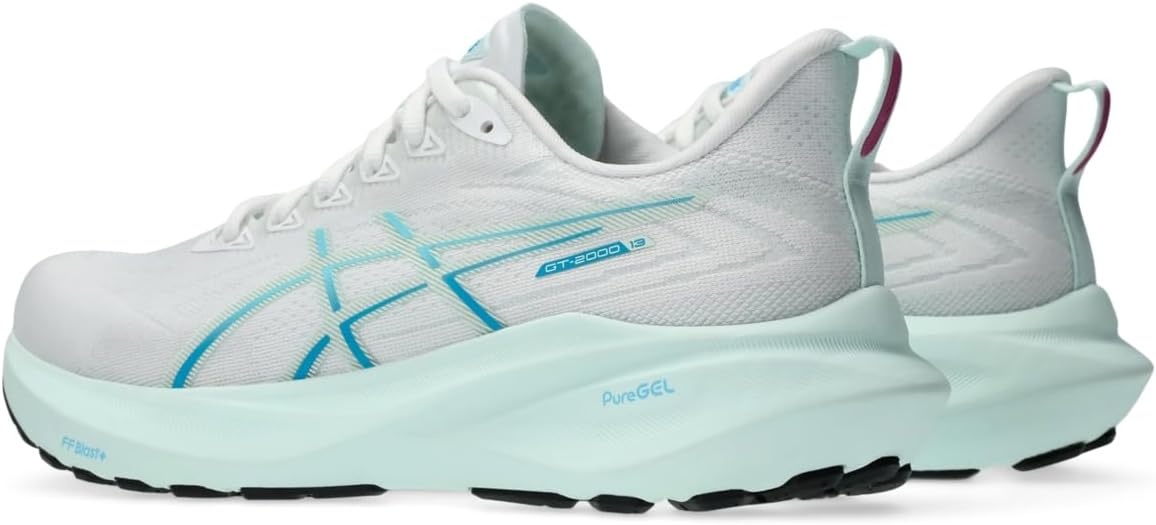image:imageASICS Womens GT2000 13 Running ShoesWhiteSoothing Sea