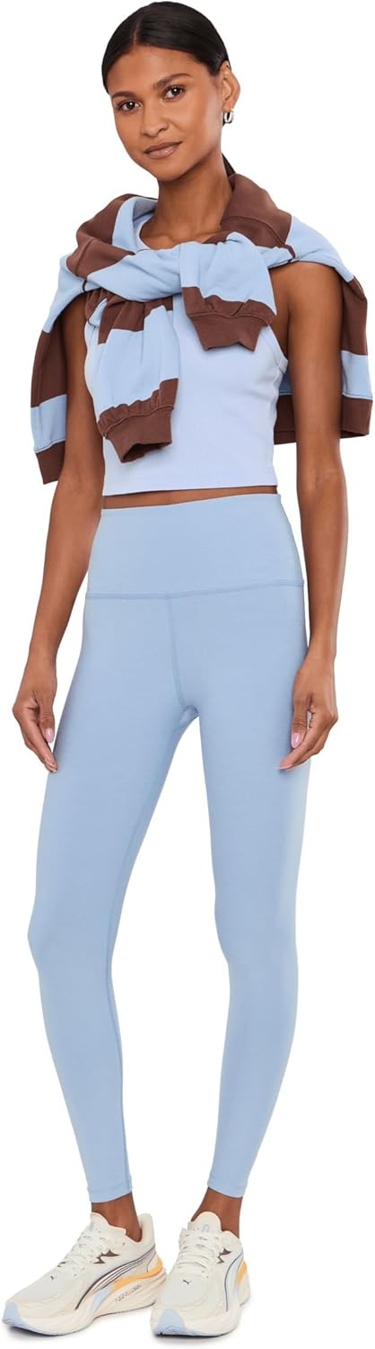 image:imageBeyond Yoga Womens Spacedye Caught in The Midi High Waisted LeggingPastel Periwinkle Heather