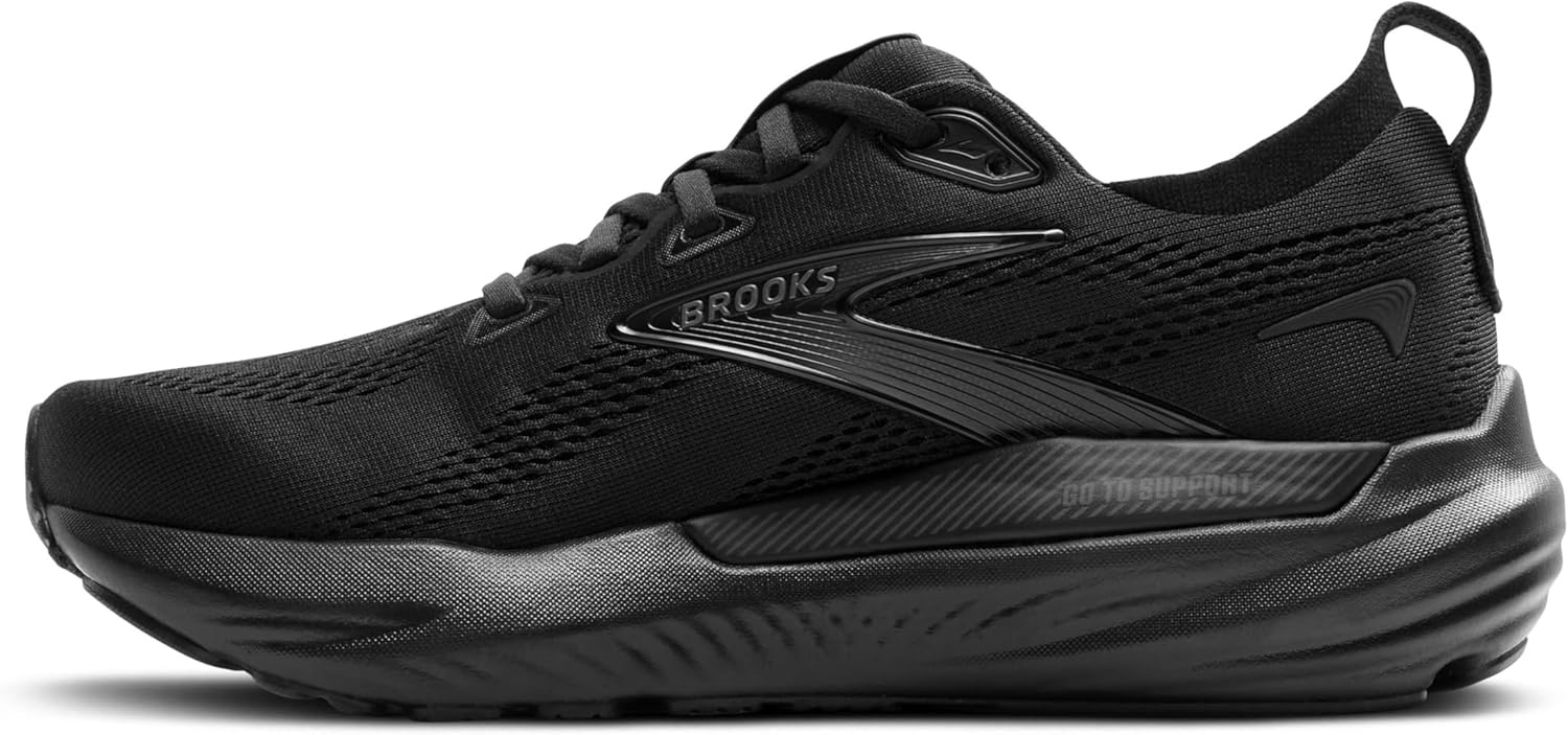 image:imageBrooks Mens Glycerin GTS 22 Supportive Running ShoeBlackBlackEbony