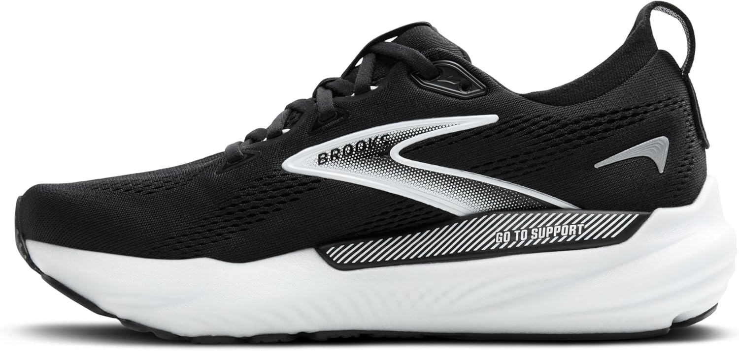 image:imageBrooks Mens Glycerin GTS 22 Supportive Running ShoeBlackGreyWhite