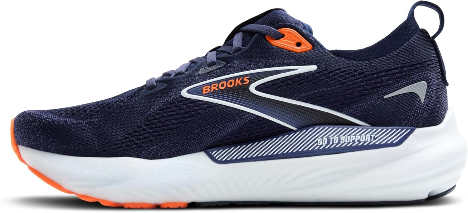 image:imageBrooks Mens Glycerin GTS 22 Supportive Running ShoePeacoatBlue RibbonOrange