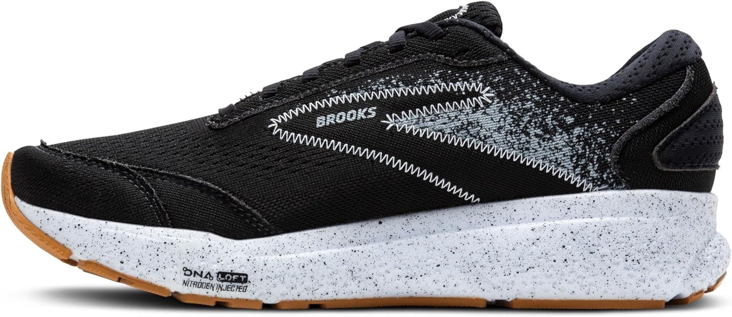 image:imageBrooks Womens Ghost 16 Neutral Running ShoeBlackBlackened PearlWhite