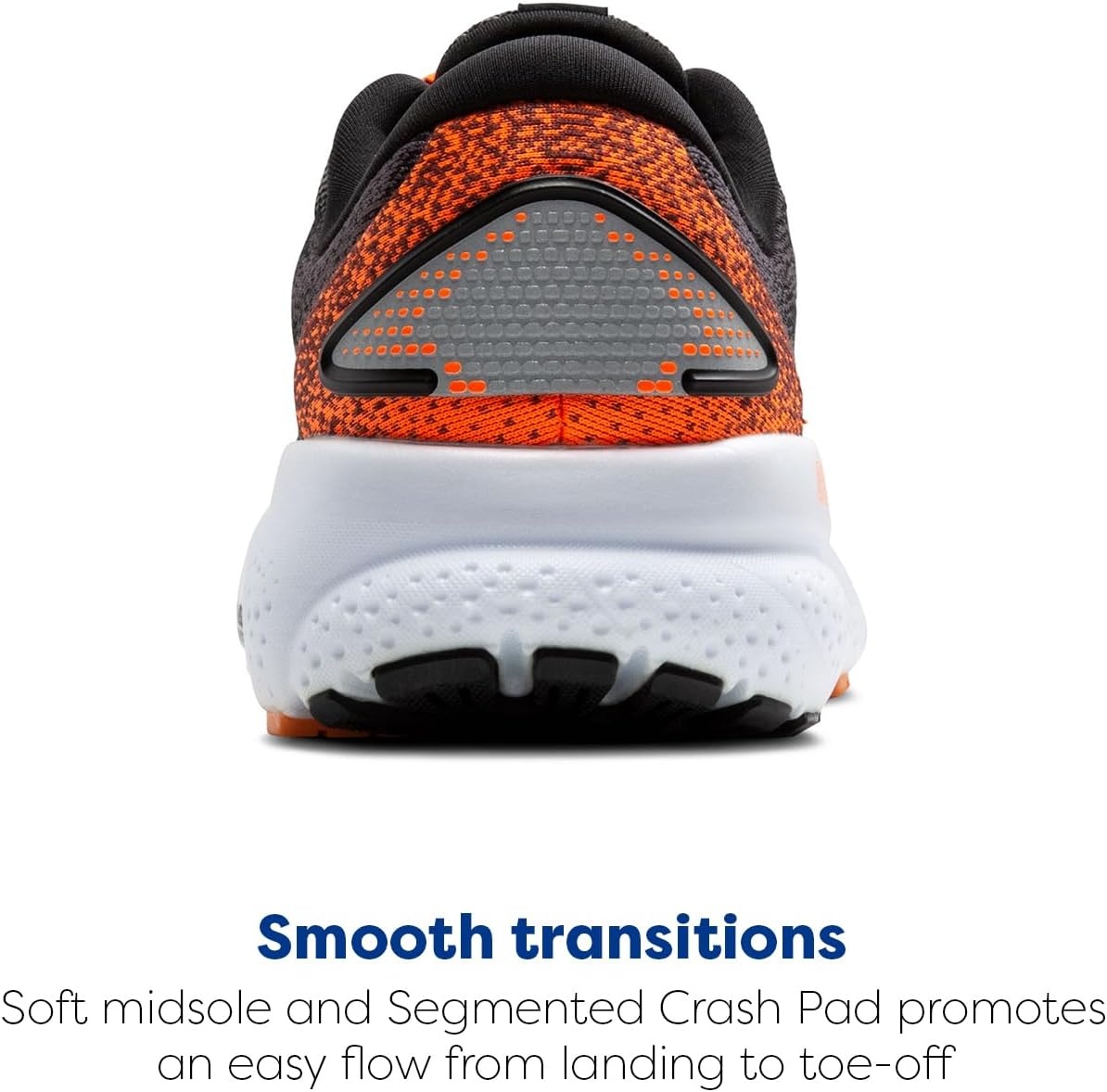 image:imageBrooks Womens Ghost 16 Neutral Running ShoeBlackOrangeWhite