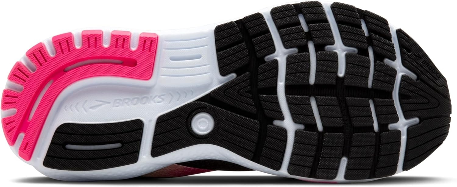 image:imageBrooks Womens Ghost 16 Neutral Running ShoeBlackPinkYellow
