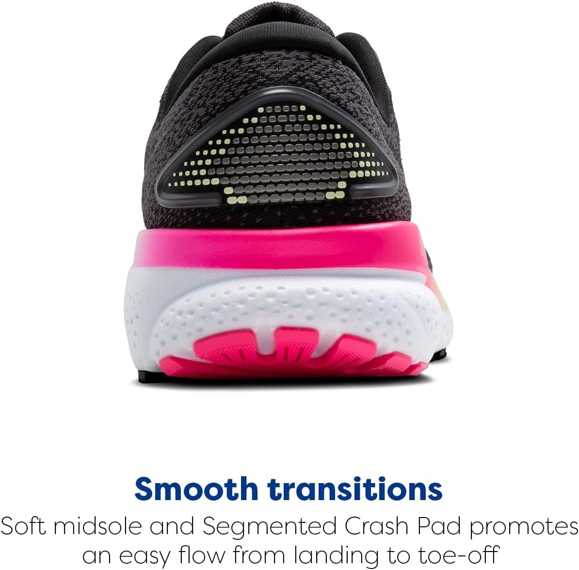 image:imageBrooks Womens Ghost 16 Neutral Running ShoeBlackPinkYellow