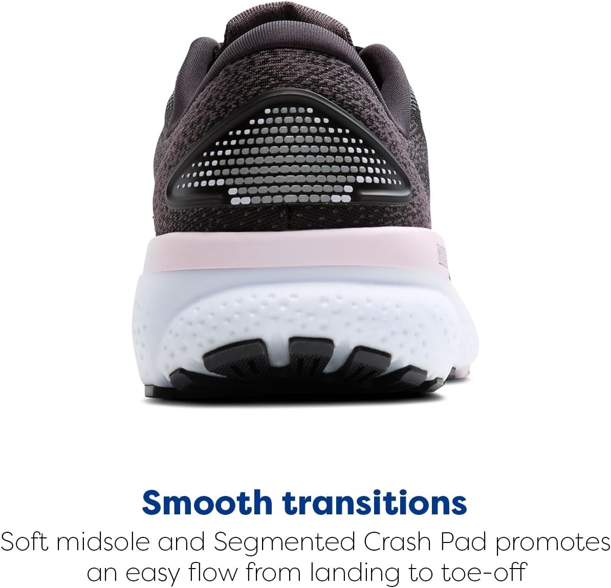 image:imageBrooks Womens Ghost 16 Neutral Running ShoeBlackWhiteOrchid Ice