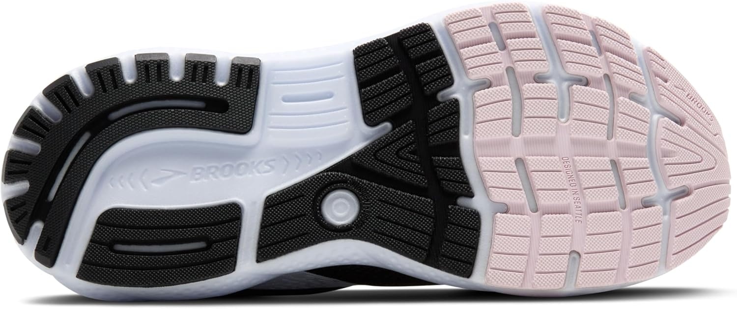 image:imageBrooks Womens Ghost 16 Neutral Running ShoeBlackWhiteOrchid Ice