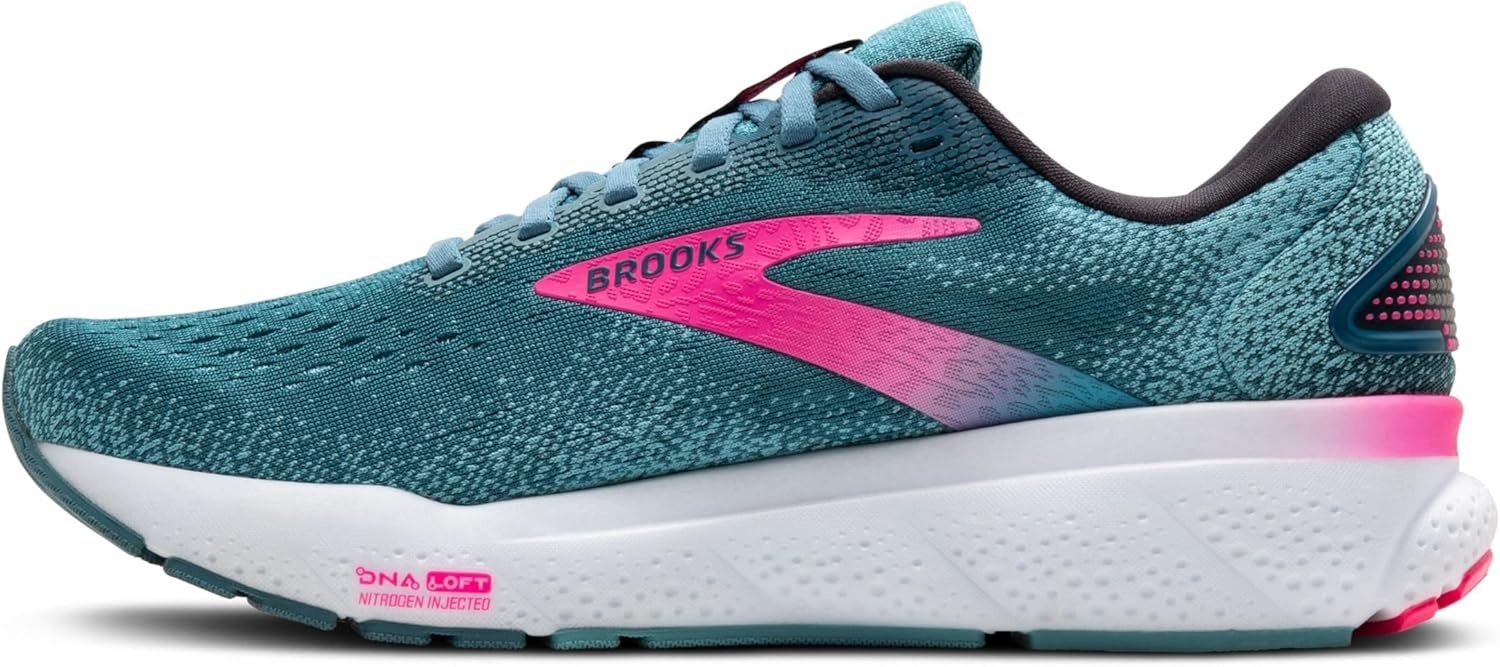 image:imageBrooks Womens Ghost 16 Neutral Running ShoeBluePinkMoroccan Blue