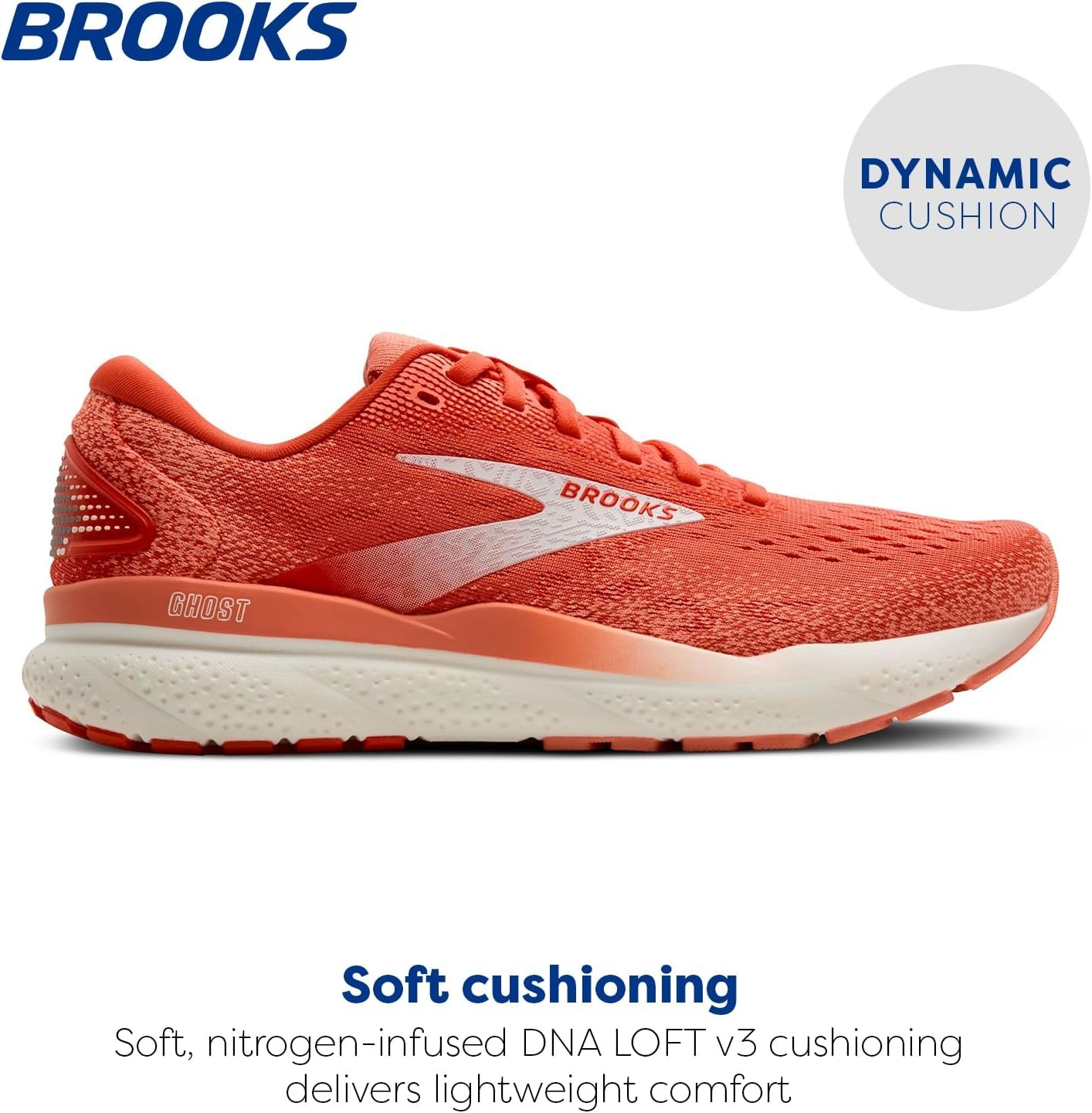 image:imageBrooks Womens Ghost 16 Neutral Running ShoeCoralDesert FlowerCoconut