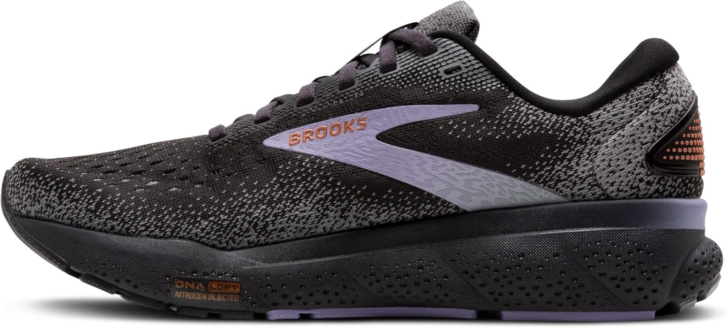 image:imageBrooks Womens Ghost 16 Neutral Running ShoeEbonyLavenderCopper